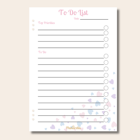 To Do List - Pastel Passion - Page Inserts