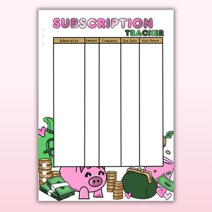 Money & Savings Set - 1 Year Bundle - 97 Page Inserts & 13 Dividers