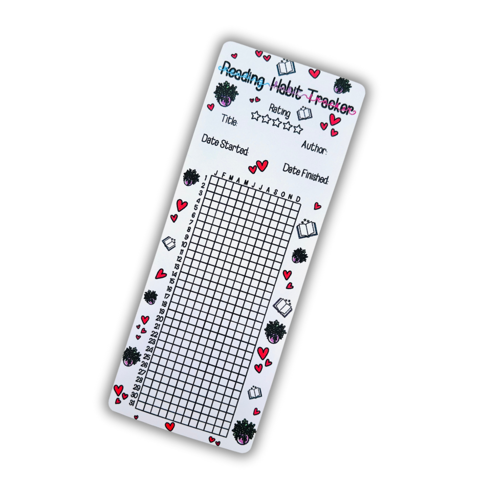 Book Tracker Bookmark - Set of 12