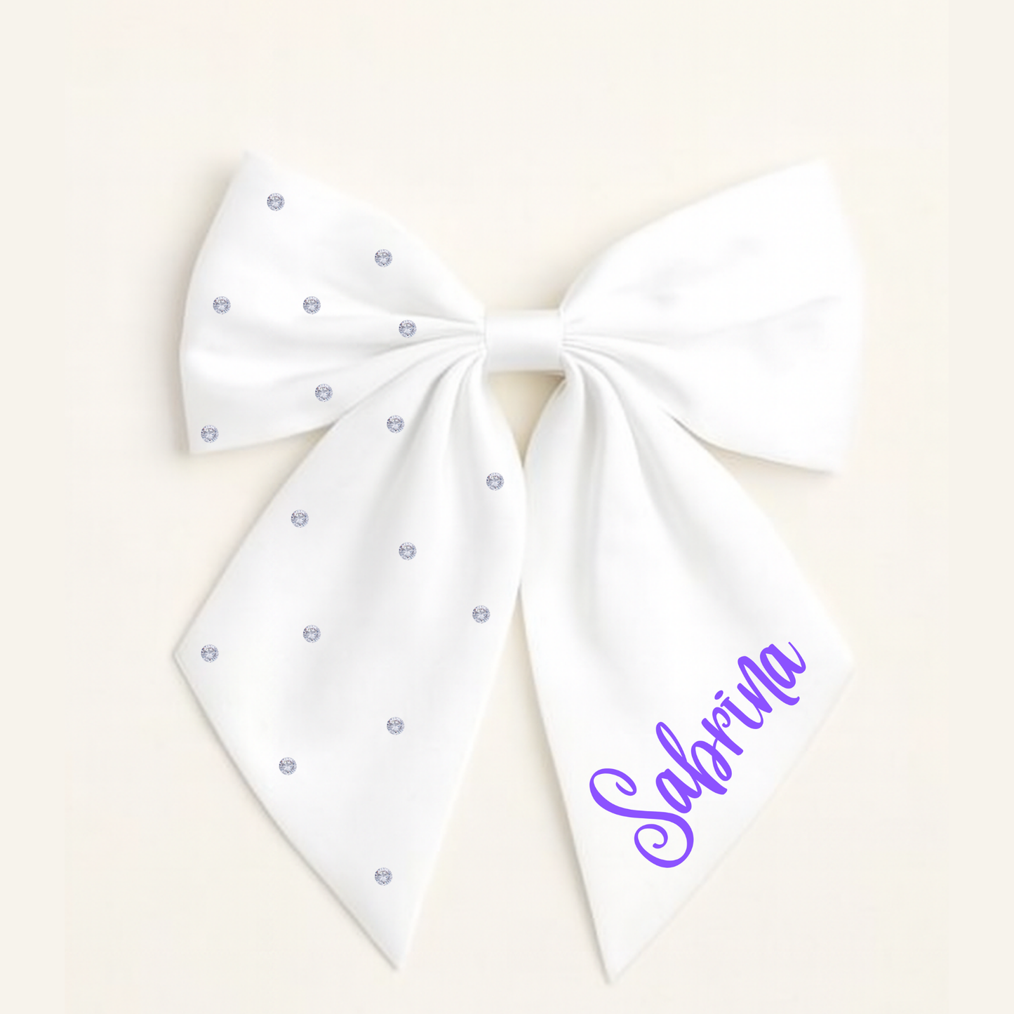 Personalised School Leavers Hair Bow Clip - Bow Bliss