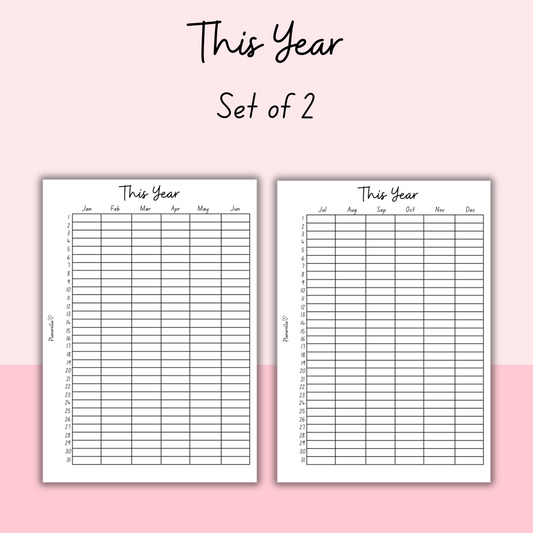 This Year - Set of 2 Pages