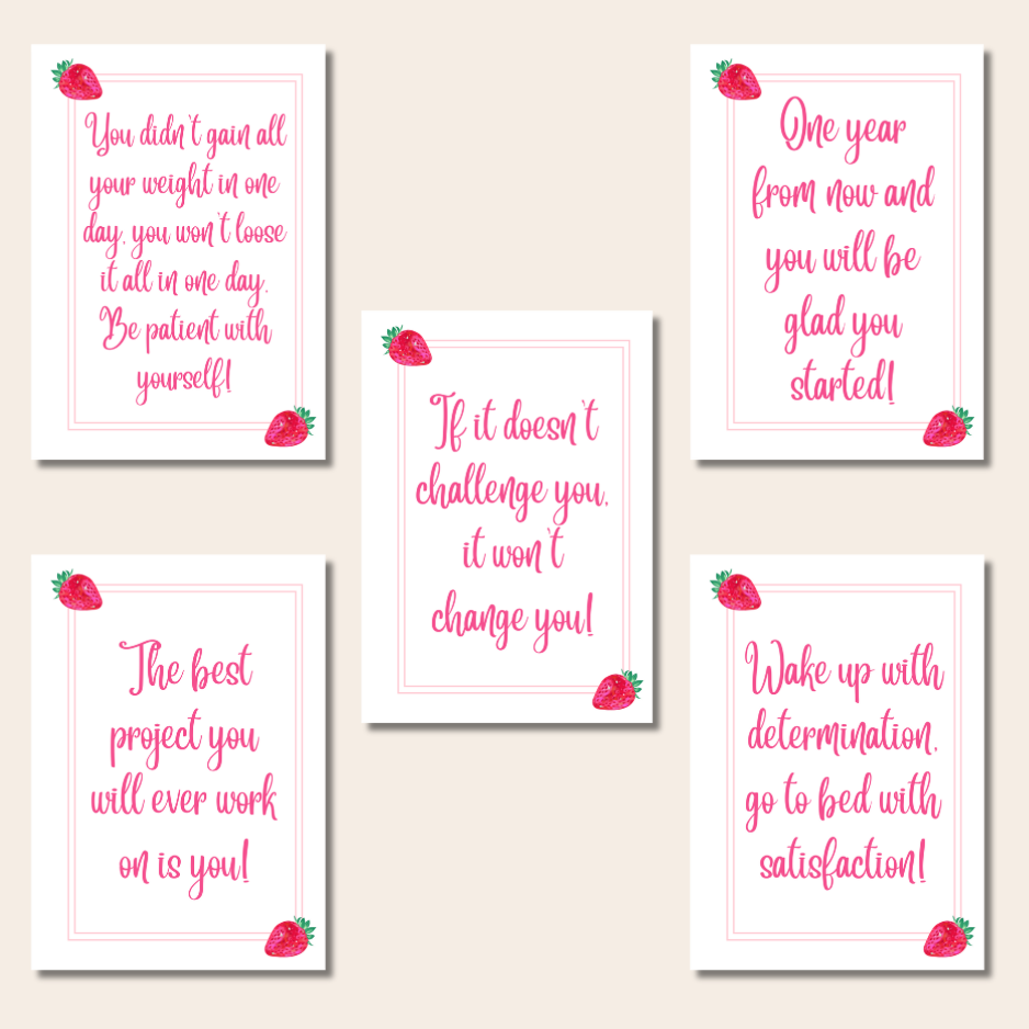 Strawberry Sparkles Diet Starter Kit - Gold - Optional Personalisation