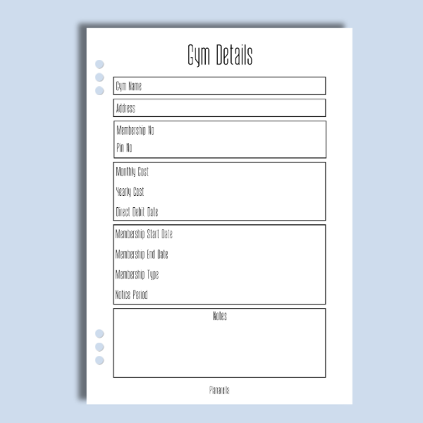 Gym Details - Single Page