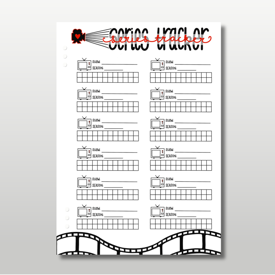 Movies & Tv Set - 5 Page Bundle + Page Divider