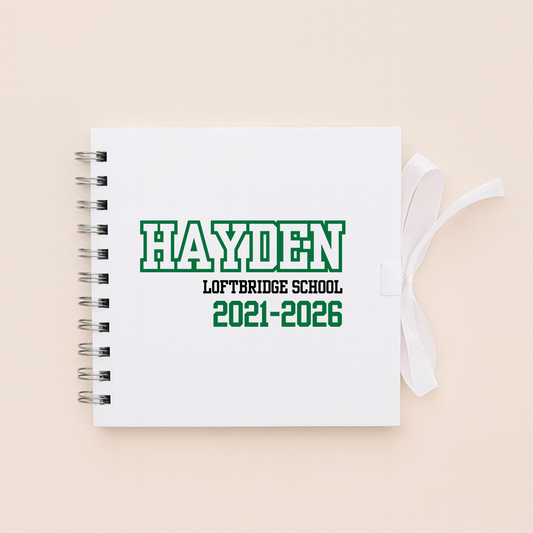 Personalised School Leavers Memory Scrap Book - Sports Captain