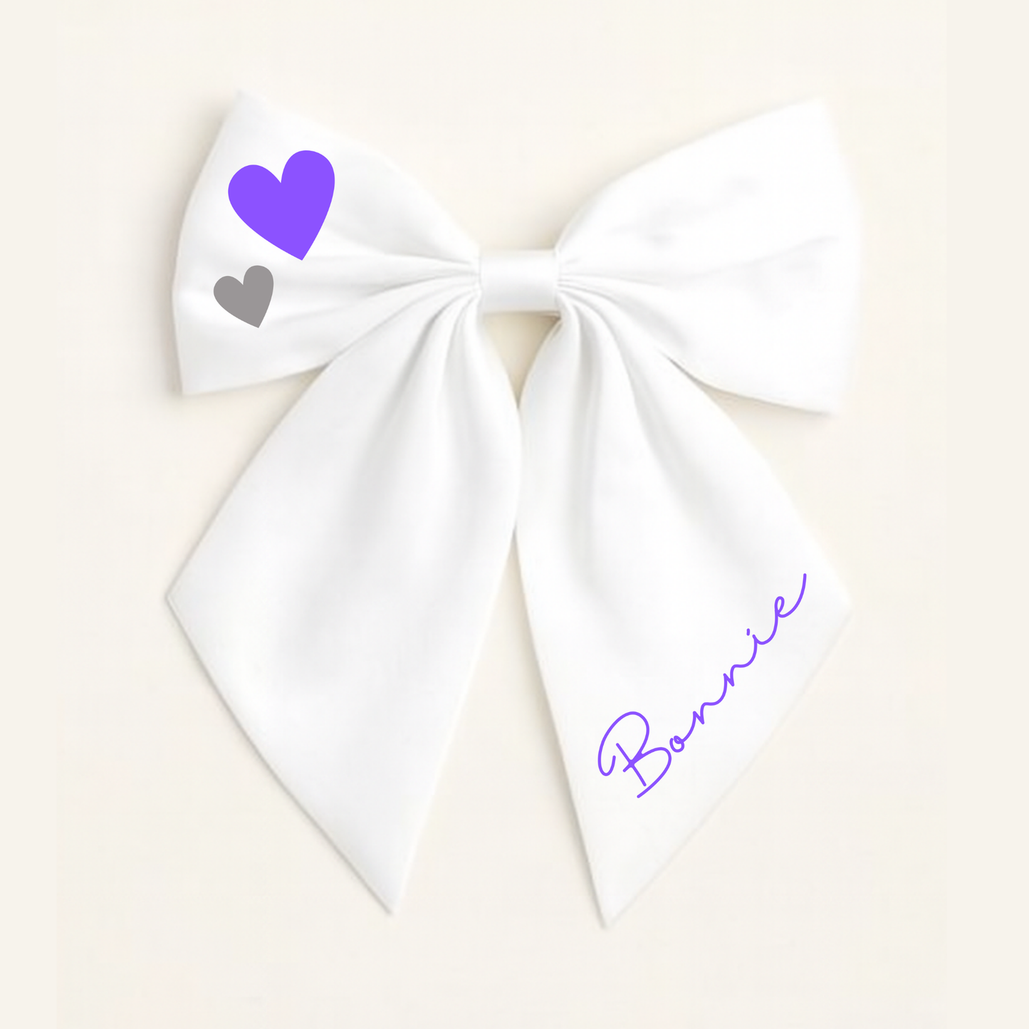 Personalised School Leavers Hair Bow Clip - Cutie Bows