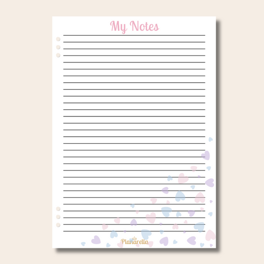My Notes - Pastel Passion - Page Inserts