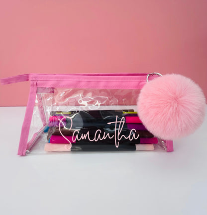 Personalised PVC Pencil Case - Personalisation Optional